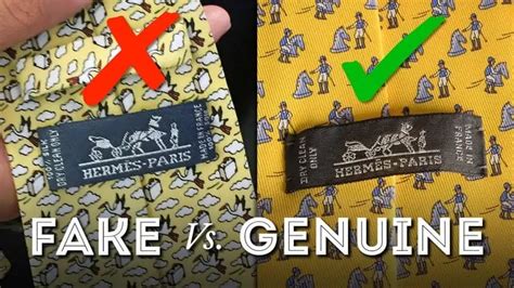 hermes tie real or fake|how to identify hermes ties.